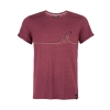 T-shirt męski Chillaz STREET MOUNTAIN LINE DARK RED